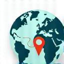 Icon representing a route on a map.